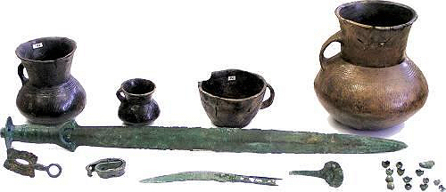 Urnenfelderkultur Volders Grabbeigaben &copy;Heimatmuseum Wattens