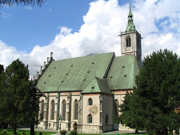 Pfarrkirche Schwaz &ndash; au&szlig;en (Foto A. Prock)