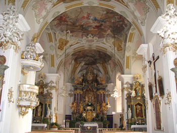Pfarrkirche Gossensass &ndash; innen &ndash; Franz de Paula Penz (Foto A. Prock)