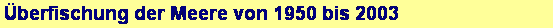 Textfeld: �berfischung der Meere von 1950 bis 2003