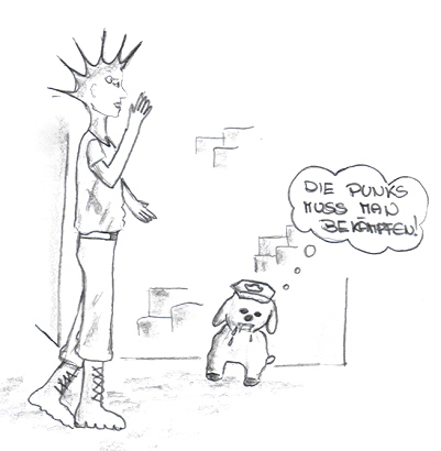 "Die Punks muss man bek&auml;mpfen"