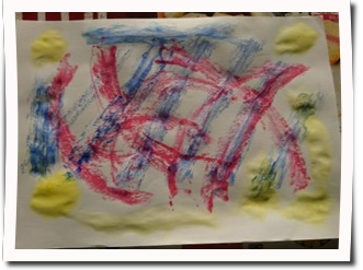 Malen mit Eisw&uuml;rfel