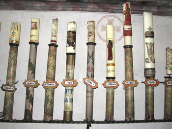 Obermauern &ndash; Votivkerzen (Foto A. Prock)